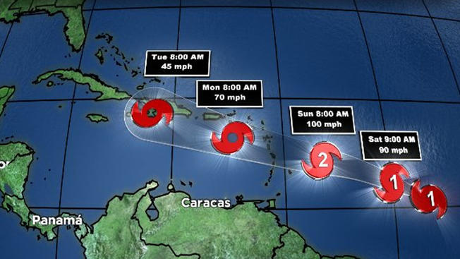 Ураган Берил движется в сторону Пуэрто-Рико и Доминиканы