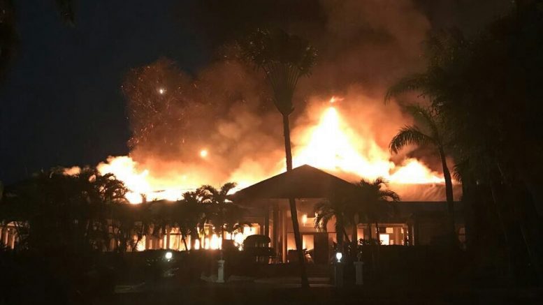 В Баваро сгорели новые помещения отеля Melia Tropical