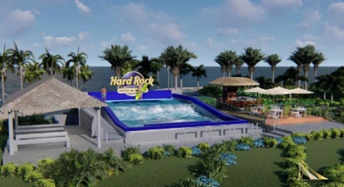 В Hard Rock Hotel Punta Cana установили атnрацион с искусственной волной