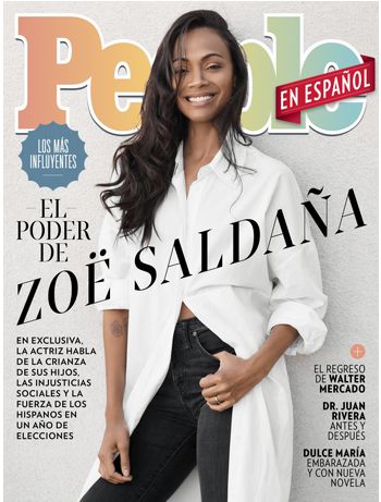 Актриса-доминиканка Зои Салдана украсила обложку журнала People