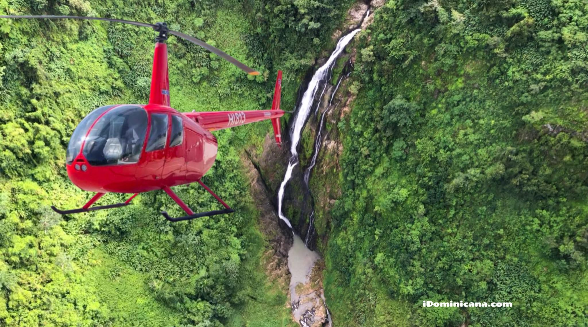 Водопад Ля Хальда на вертолете