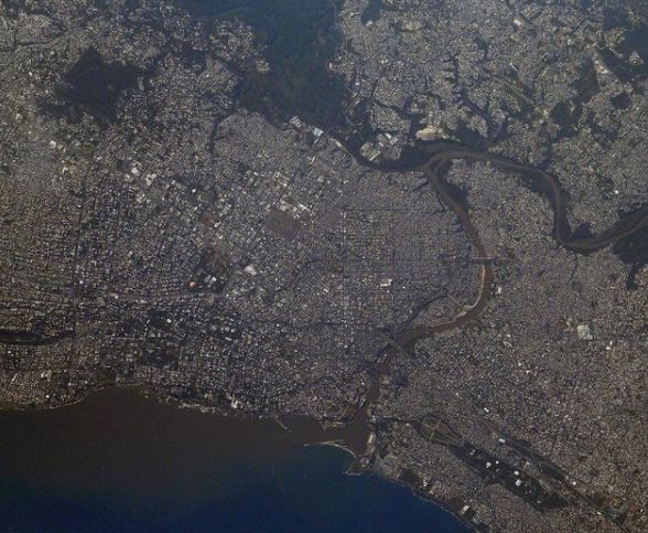 Столица Доминиканы из космоса - российский космонавт опубликовал фото