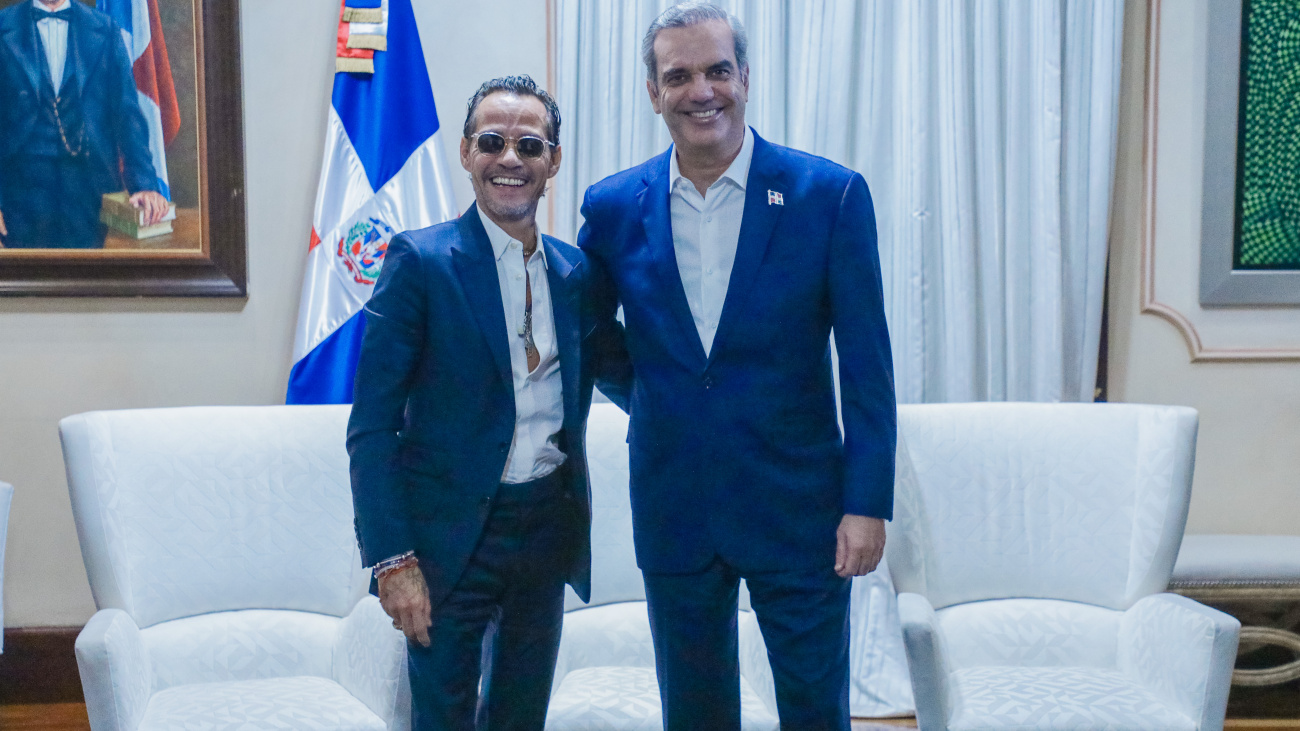 Известный певец Марк Антони в Доминикане встретился с Президентом страны